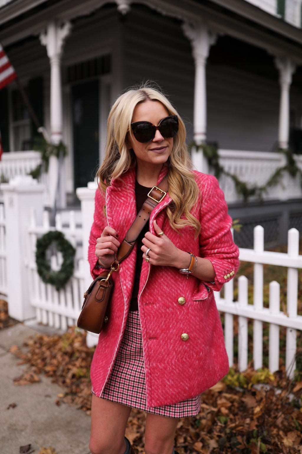 atlantic-pacific-blog-nyc-holiday-michele-neon-pink-houndstooth-plaid