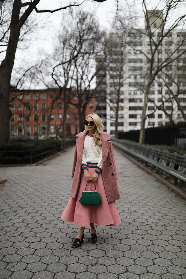 atlantic-pacific blog gucci shoes roksanda skirt pink green
