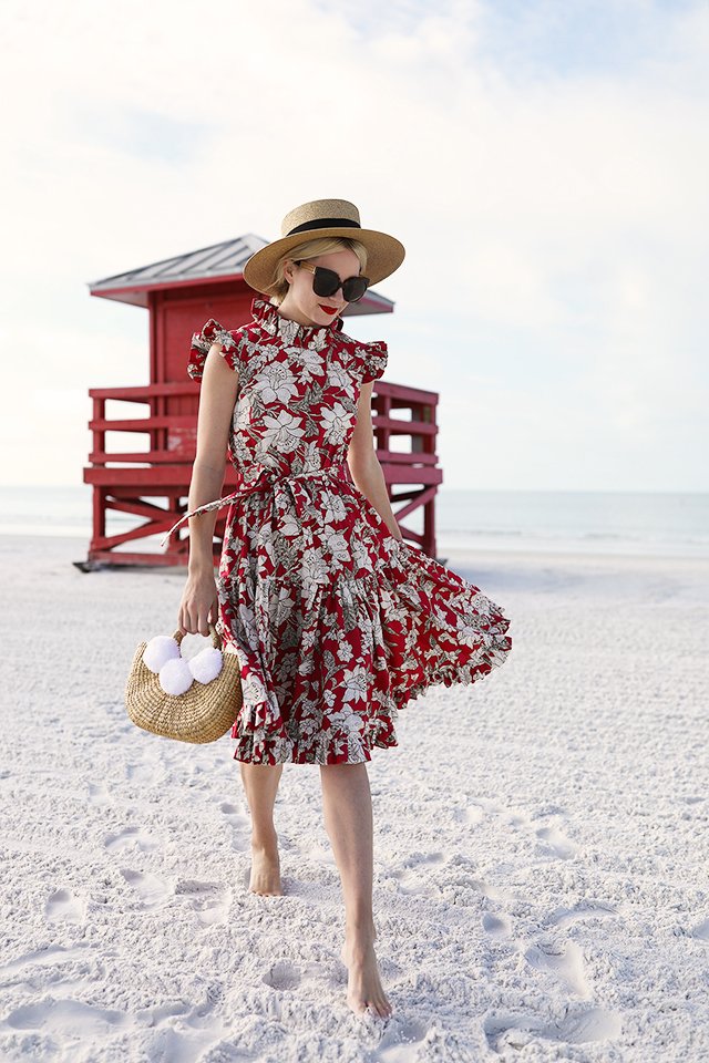 Atlantic-Pacific // Blair Eadie Red Floral Dress