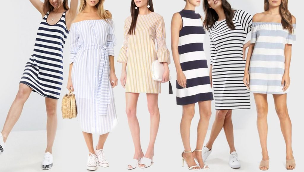 Under $100 striped dresses