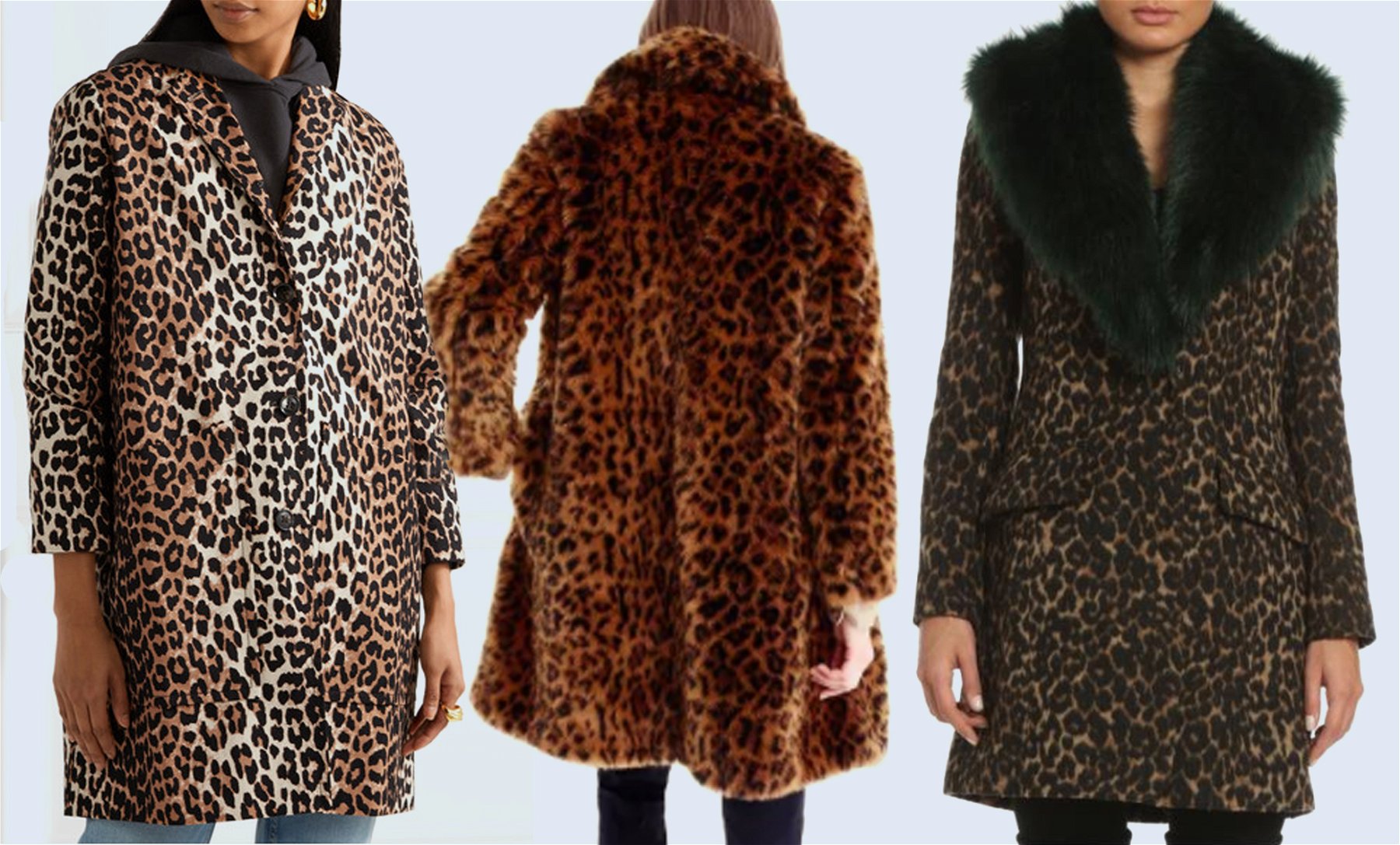 statement coats leopard