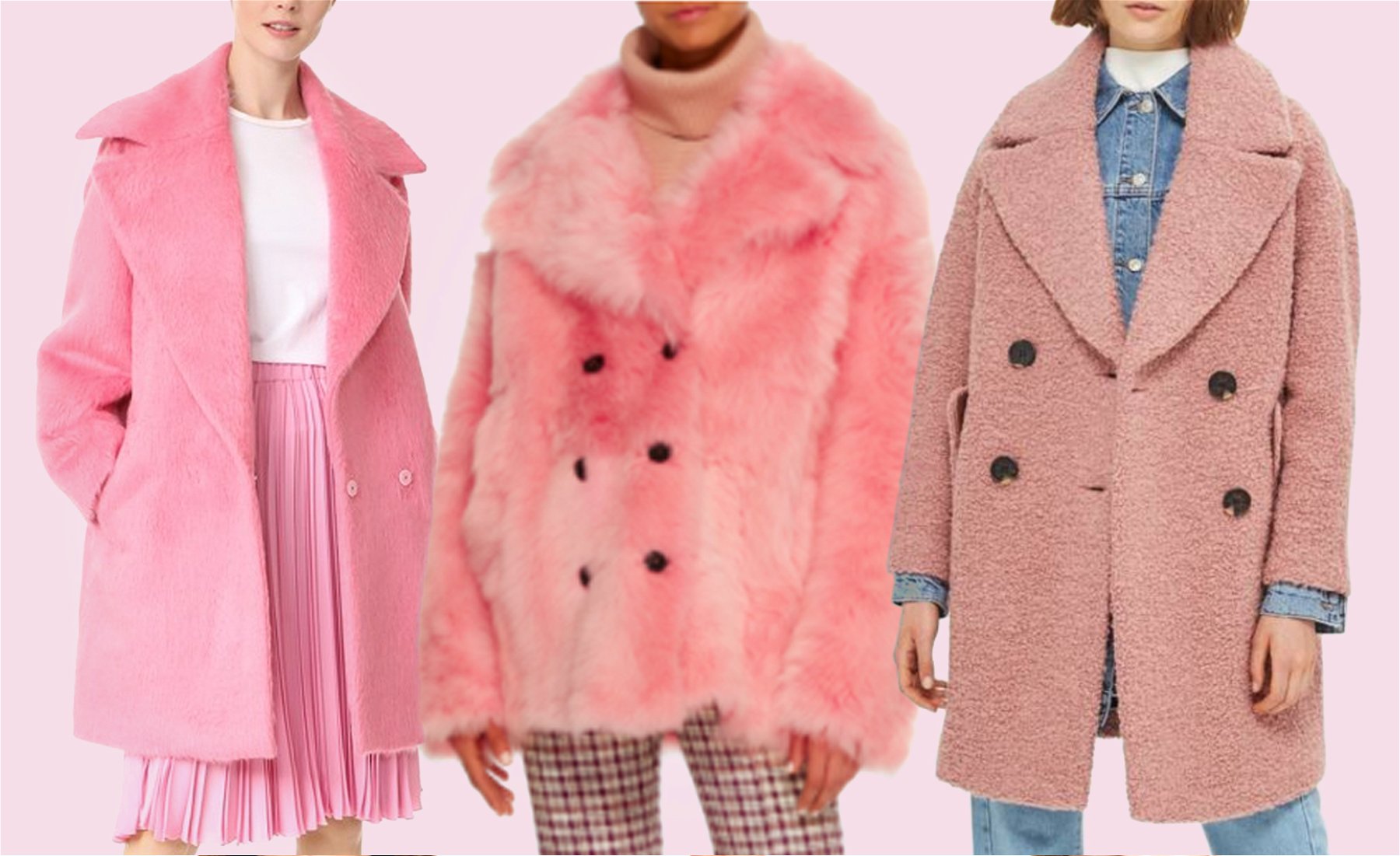 statement coats pink
