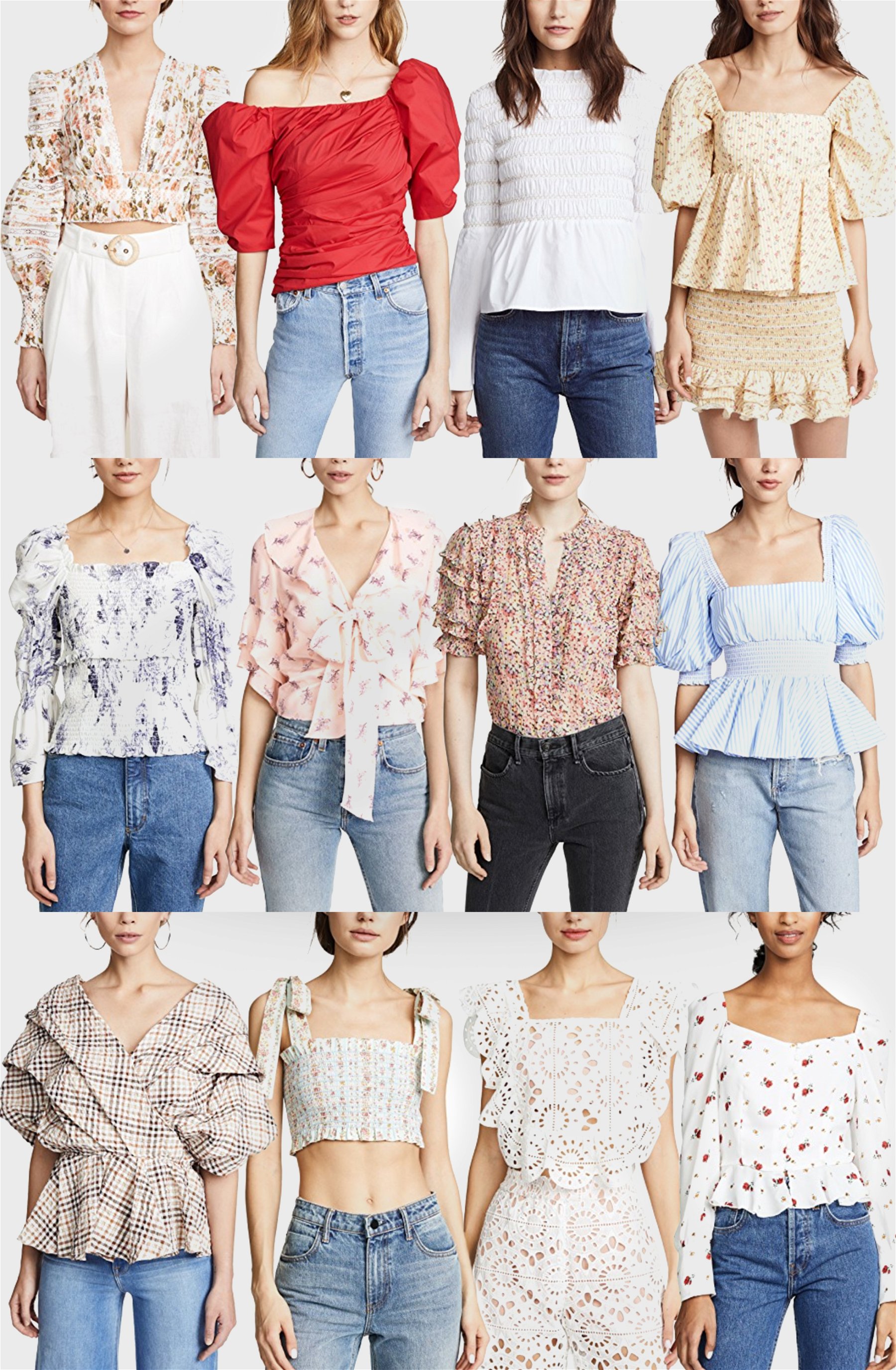 Romantic Tops for Spring