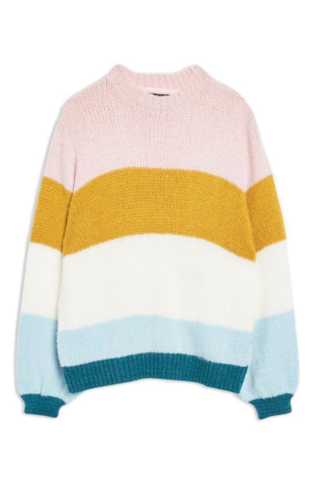 bright sweaters