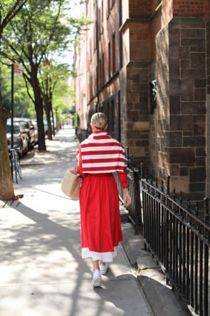 nordstrom shirtdress red stripes