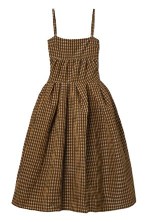 Checkered Seersucker Dress