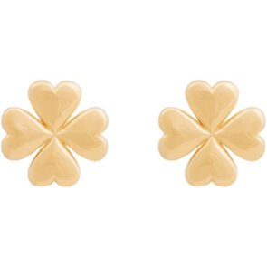 Lucky Leaf Gold Studs