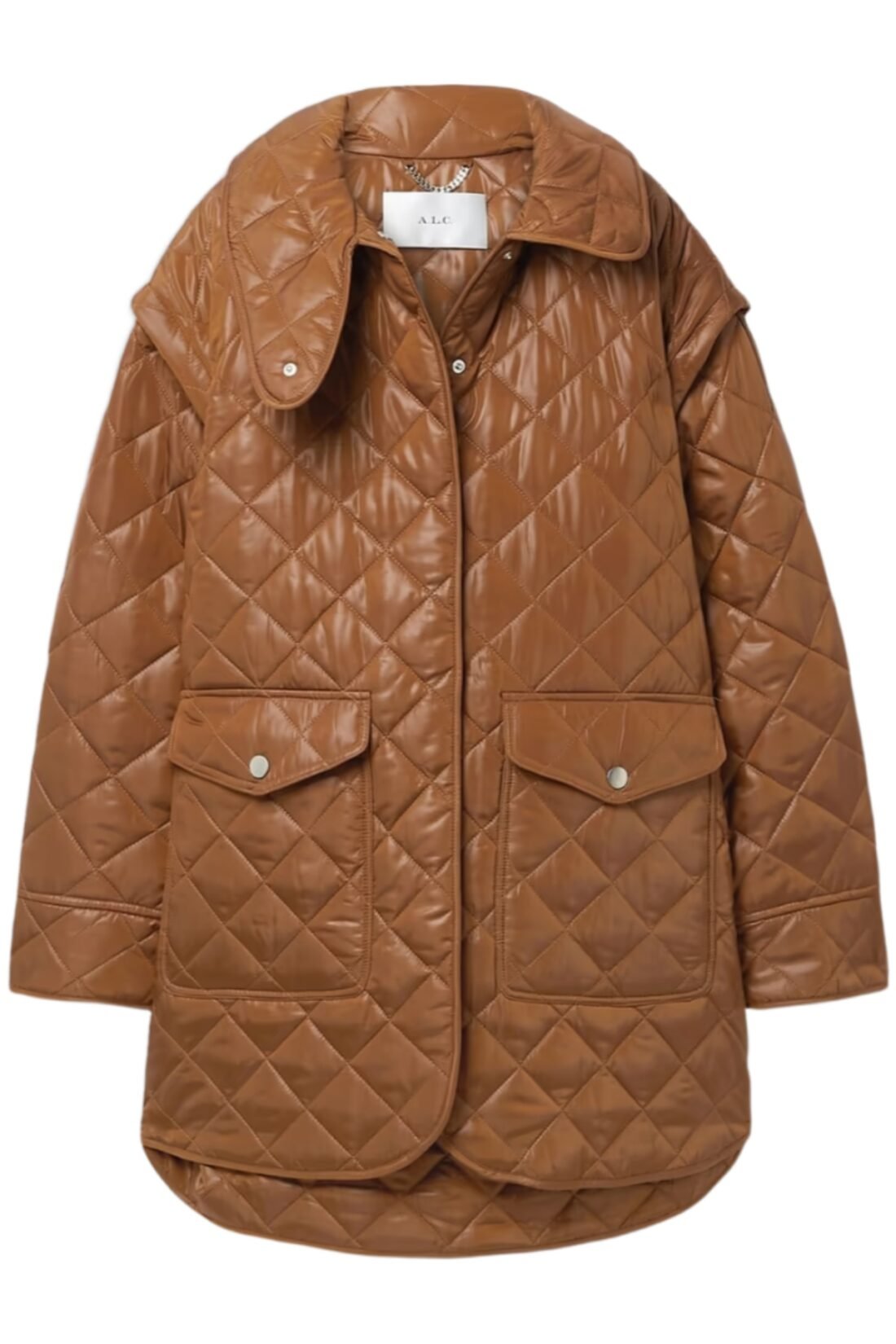 Brown Quilted Coat