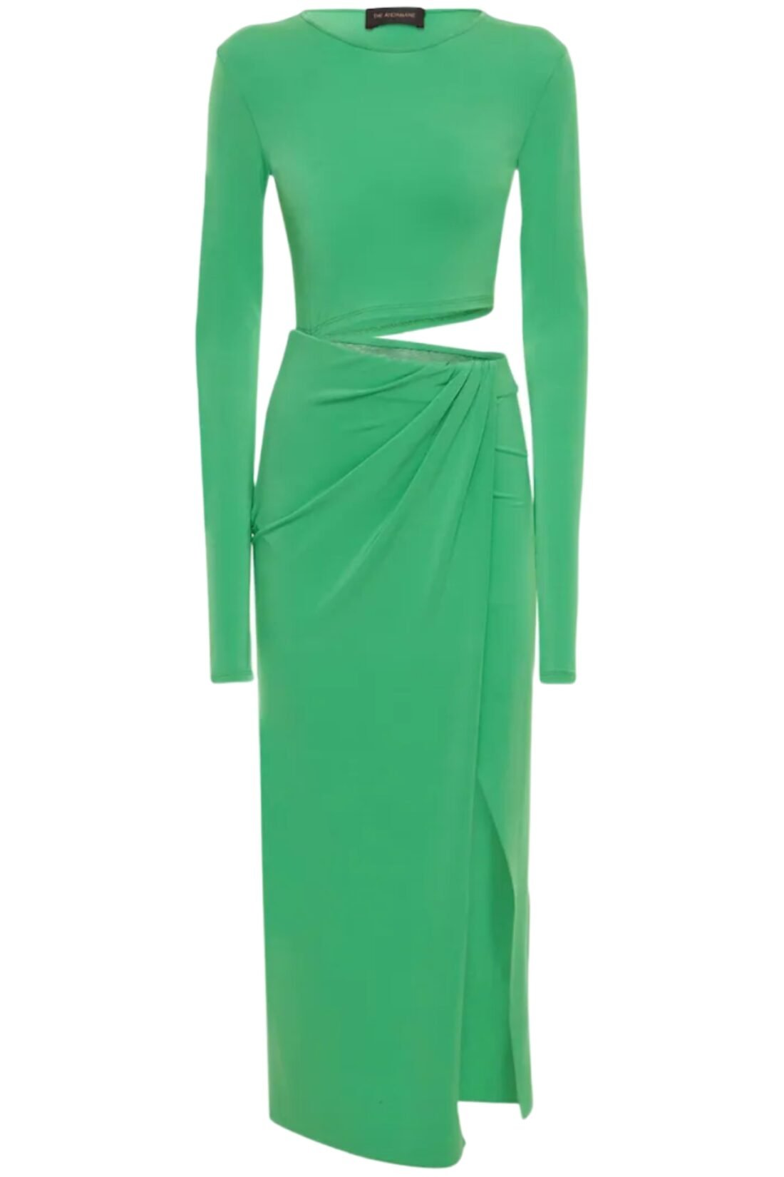 Green Cut Out Midi Dress