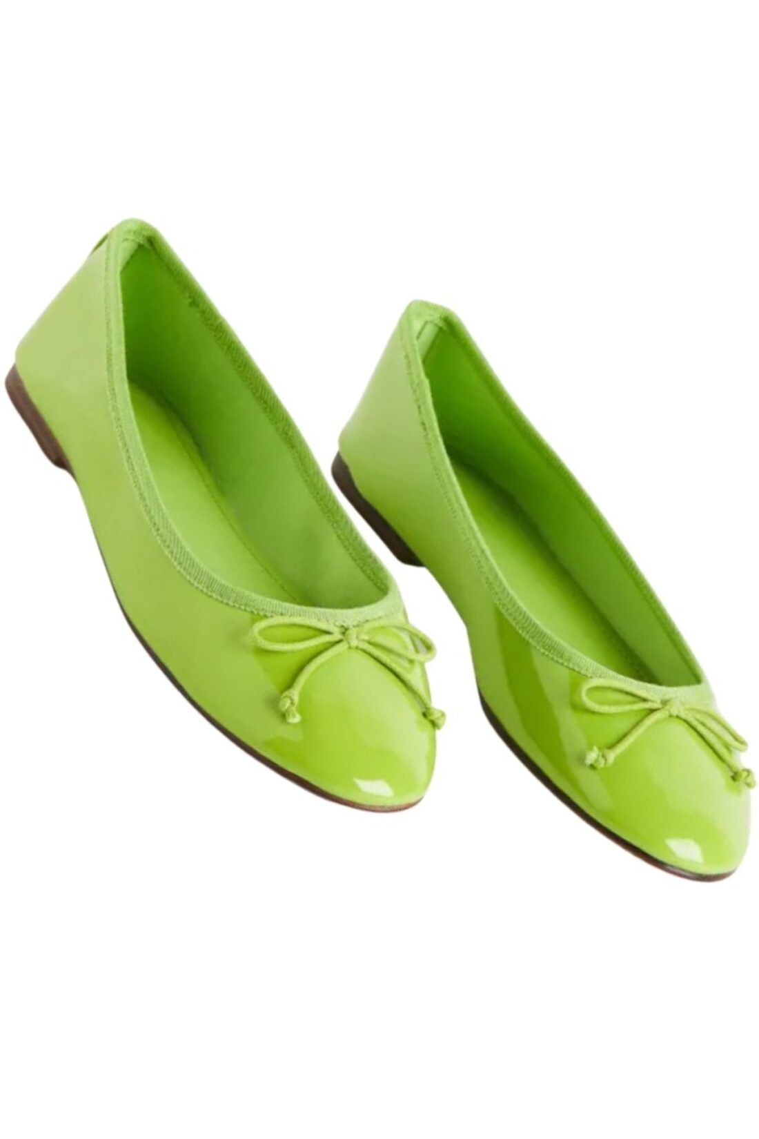 Lime Green Ballet Flats 1