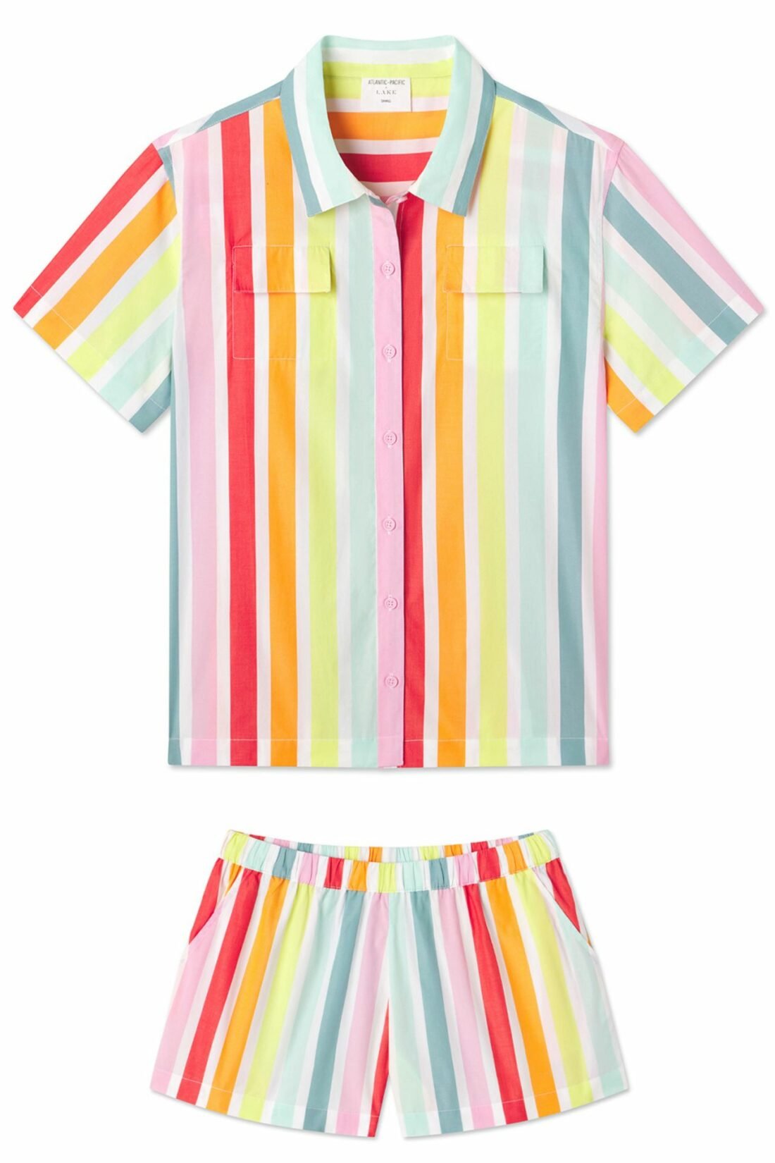Sadie Shorts Set Rainbow Stripe