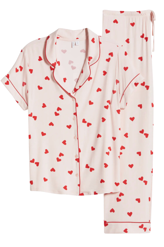 heart pajama set