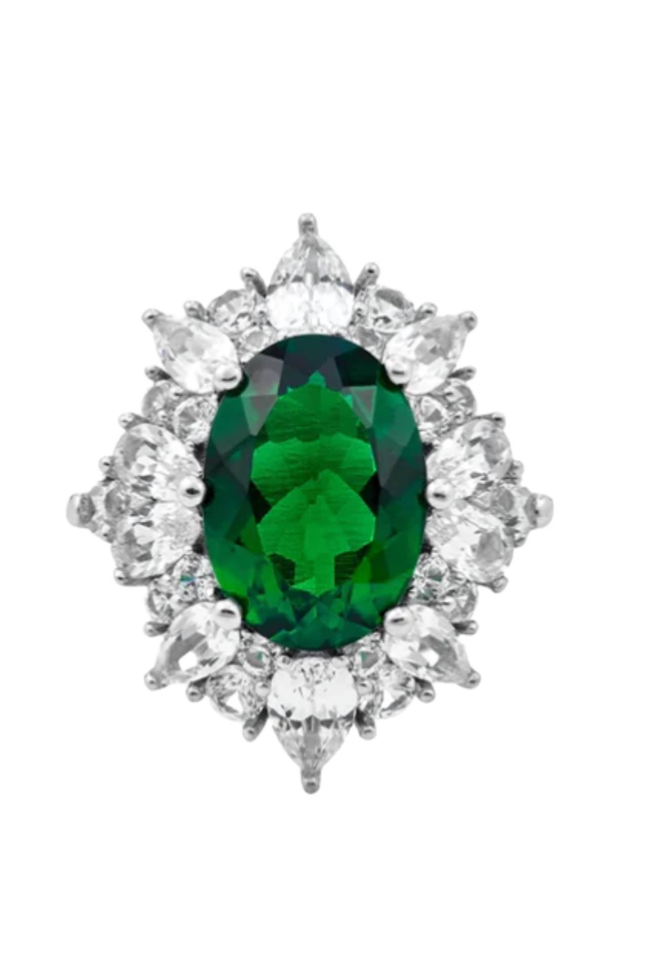 dorsey lab grown emerald ring