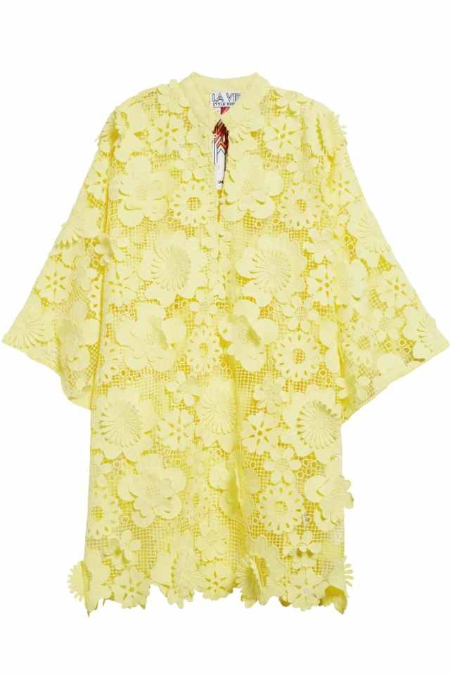 yellow caftan dress