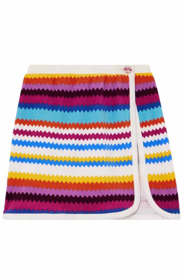 striped swim skirt